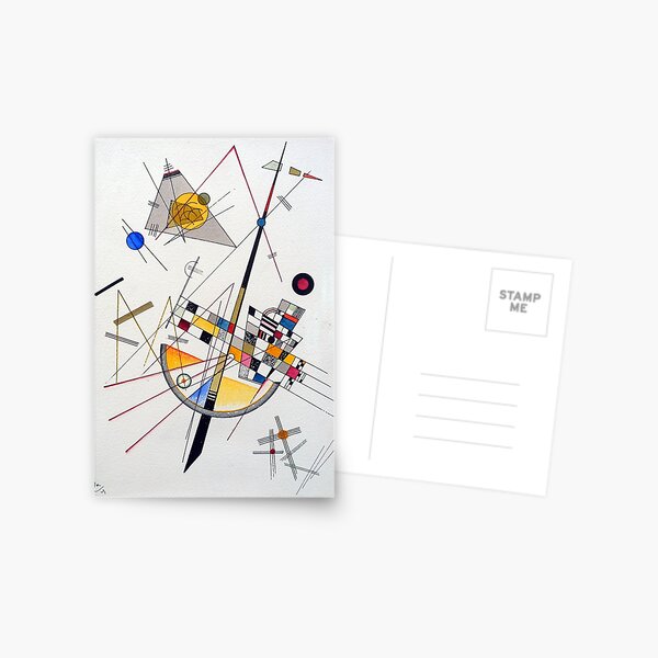 Wassily Kandinsky Tension délicate Carte postale