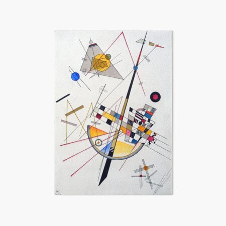 Wassily Kandinsky Delicate Tension Art Board Print