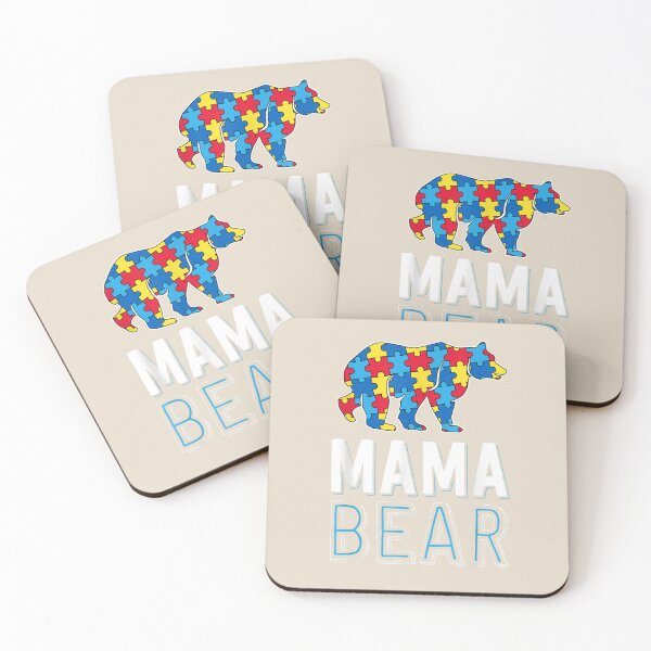 Item preview, Mama Bear World Autism Awareness Day Family Puzzle Piece designed and sold by VerityKingStore.