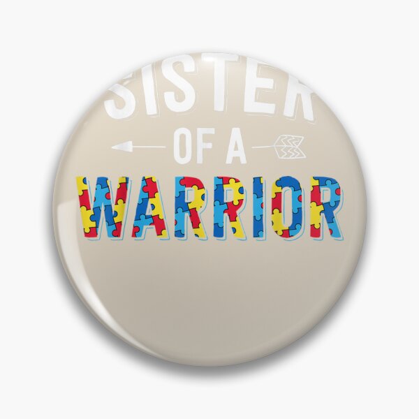 Item preview, Sister Of A Warrior Family Sis World Autism Awareness Day designed and sold by VerityKingStore.