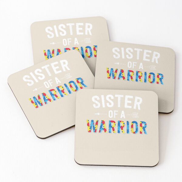 Item preview, Sister Of A Warrior Family Sis World Autism Awareness Day designed and sold by VerityKingStore.