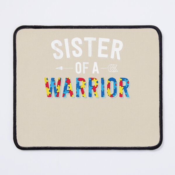 Item preview, Sister Of A Warrior Family Sis World Autism Awareness Day designed and sold by VerityKingStore.