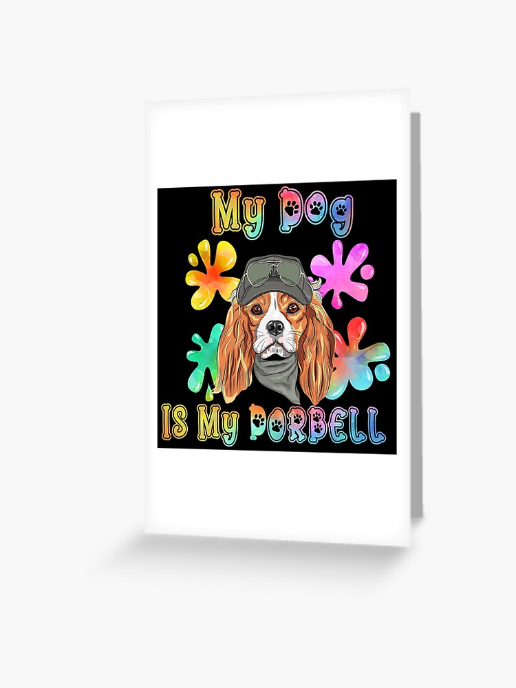 Carte de vœux for Sale avec l'œuvre « mon chien est ma sonnette