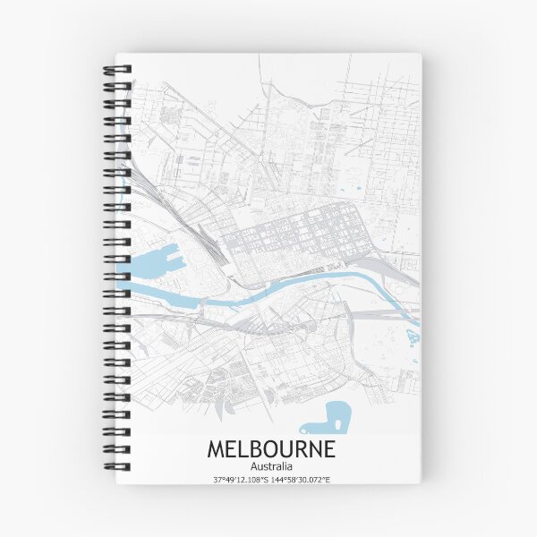 Item preview, Mapa de la ciudad de Melbourne Mapa de Australia Melbourne Australia Ciudad Mapa de la ciudad Melbourne Victoria designed and sold by SirajDecors.