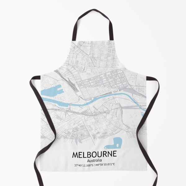 Item preview, Melbourne City Map Australia Map Melbourne Australia Town City Map Melbourne Victoria designed and sold by SirajDecors.