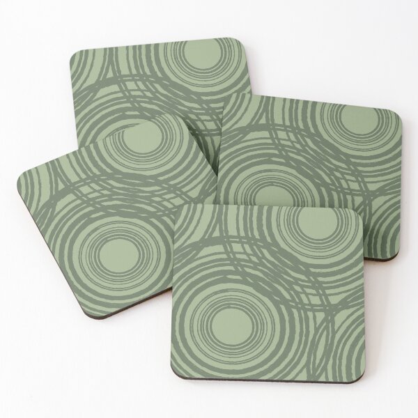 Item preview, Soothing Expansive Circles Abstract Art Sage Green designed and sold by Smart-Arts.