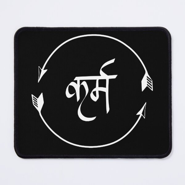 Item preview, Karma in Hindi Cycle of Life Spirituality Hindu Dharma  designed and sold by alltheprints.