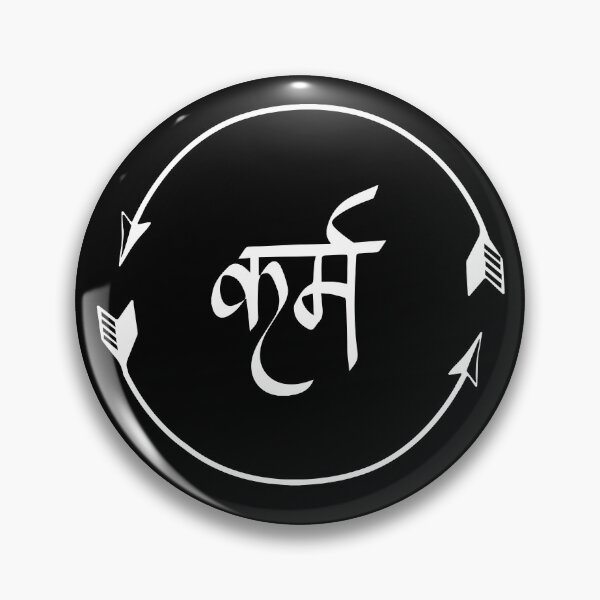 Item preview, Karma in Hindi Cycle of Life Spirituality Hindu Dharma  designed and sold by alltheprints.