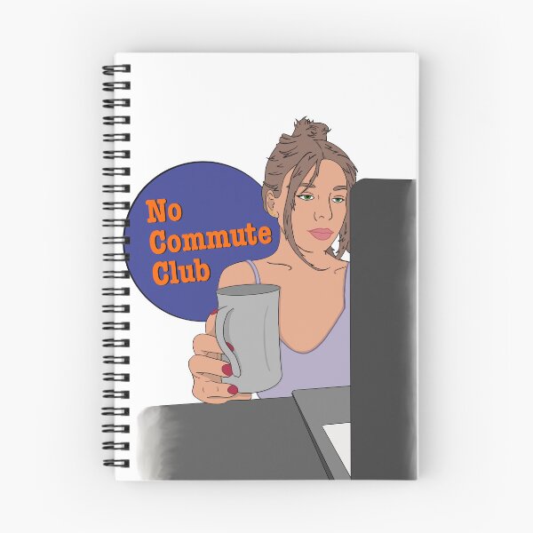 Item preview, No Commute Club - Morning Coffee designed and sold by BubbleDesigns4U.