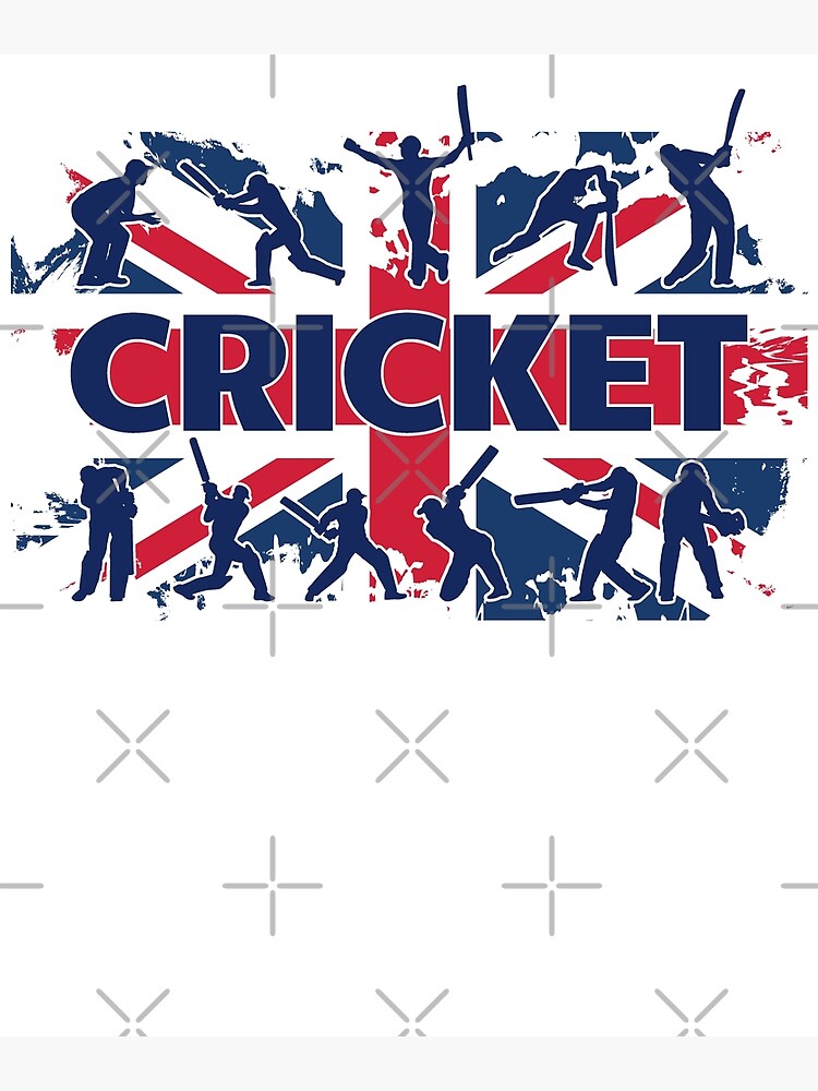 "Play Cricket, England Cricket Love Playing English Cricket" Poster for