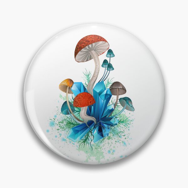 Item preview, Red Mushroom with Blue Crystals designed and sold by Blackmoon9.