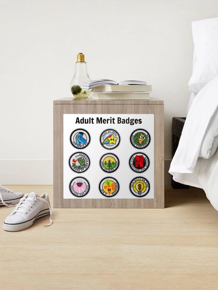 Merit Badges for Adults by JesieJArt2021 at REDBUBBLE Sticker for Sale by  JessieJArt2021