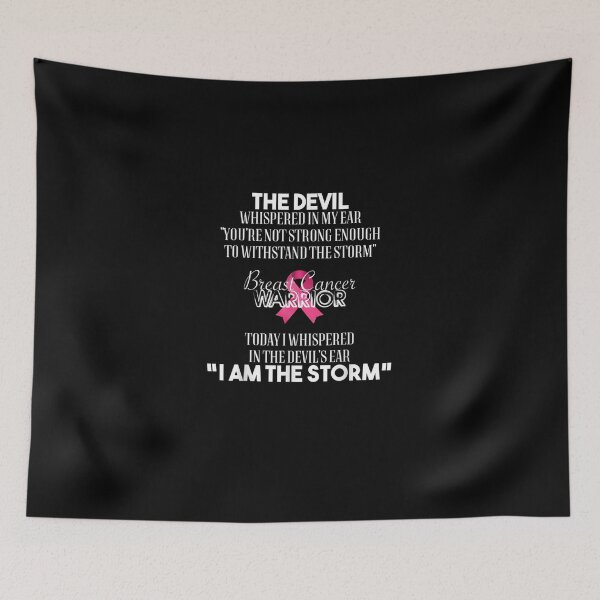 Item preview, I AM THE STORM Breast Cancer Warrior - Awareness designed and sold by RobertEllisDC.