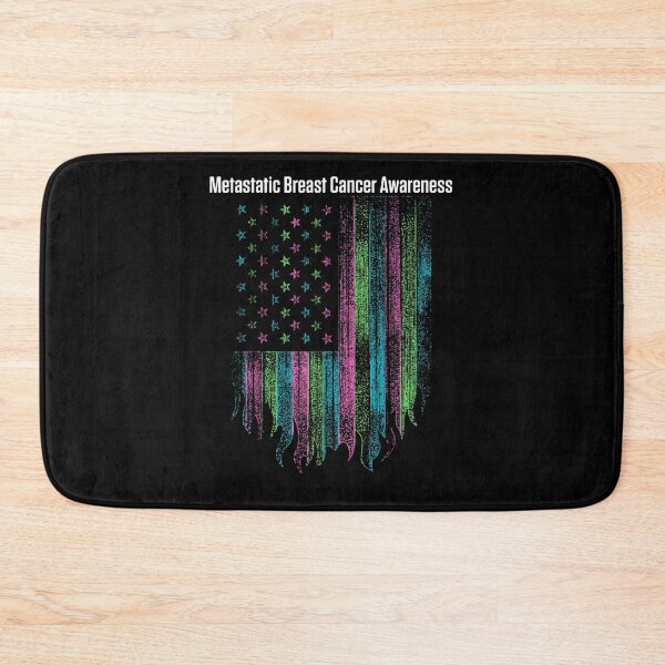 Item preview, Metastatic Breast Cancer Awareness Flag Warrior designed and sold by RobertEllisDC.