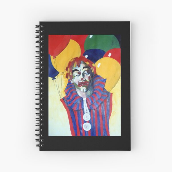 Item preview,  Rainbow Clown with Balloons- Painting by Avril Thomas Adelaide Artist designed and sold by AvrilThomasart.