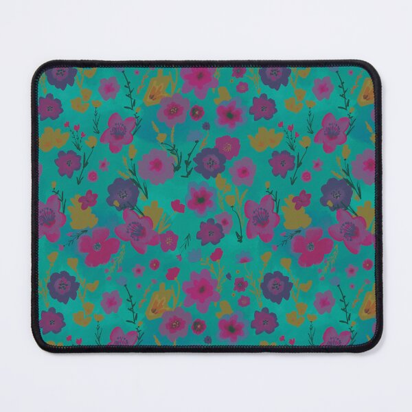 Item preview, Turquoise pink watercolor floral designed and sold by SisterlyLove.