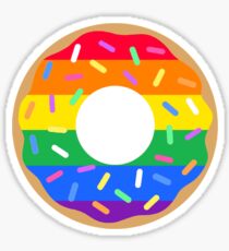 Pegatina Gay Pride Flag Donut
