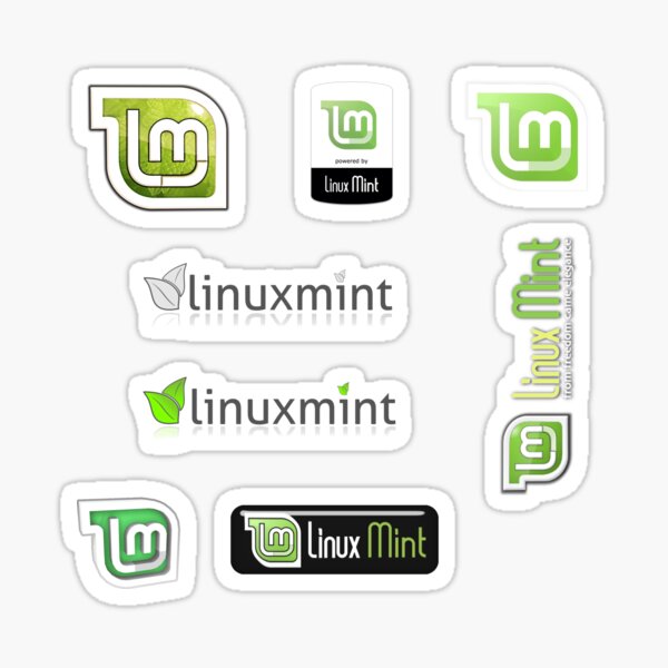 linux mint sticker set Sticker