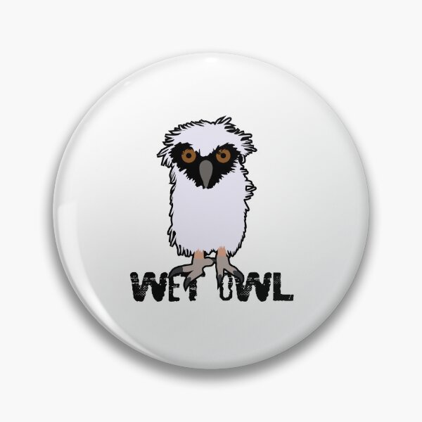Item preview, Wet Owl Funny meme Sticker design designed and sold by Raju-Creative.