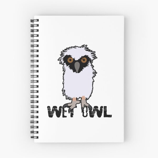 Item preview, Wet Owl Funny meme Sticker design designed and sold by Raju-Creative.