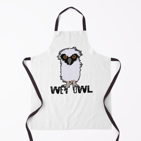 Item preview, Wet Owl Funny meme Sticker design designed and sold by Raju-Creative.