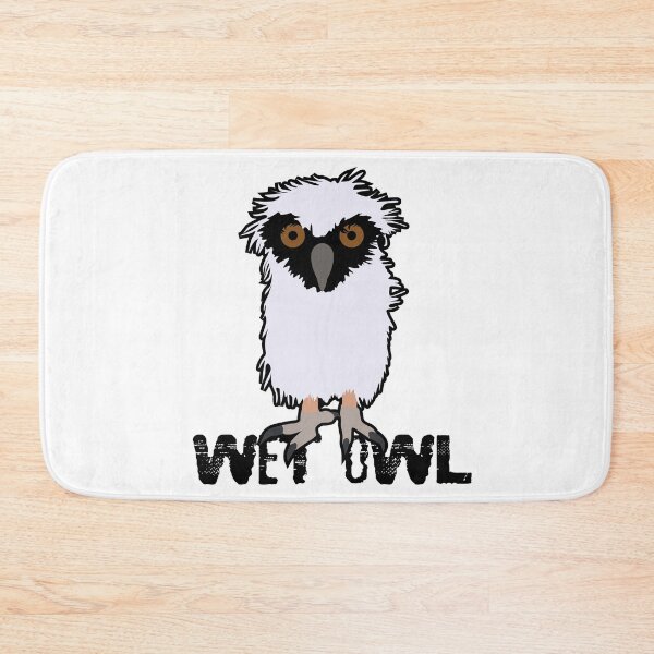 Item preview, Wet Owl Funny meme Sticker design designed and sold by Raju-Creative.