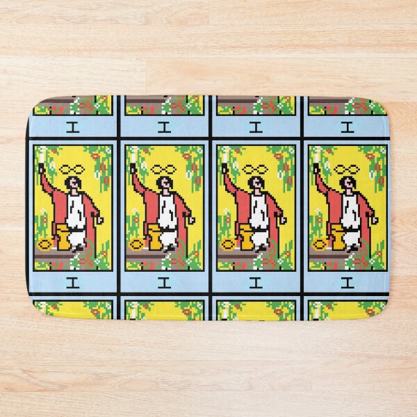 Item preview, Wait, is this pixel art tarot? Blue - Major Arcana 'The Magician' (Design for T-shirt, stickers and other accessories) designed and sold by Pixel Waite.