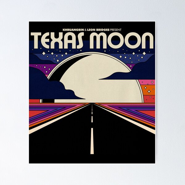 cool texas - moon Poster