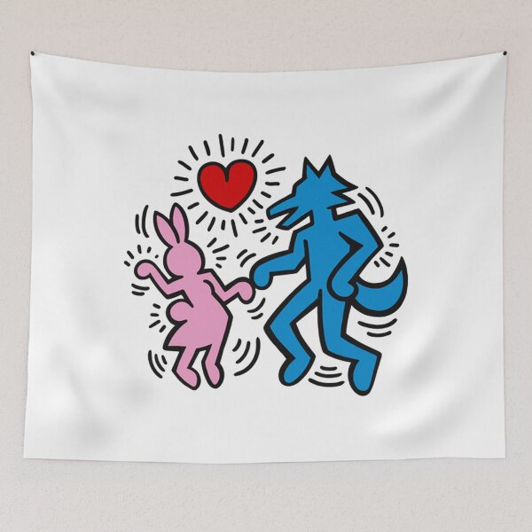 Item preview, The couple of two cute animals in dancing cartoon  designed and sold by slimeofmusic.