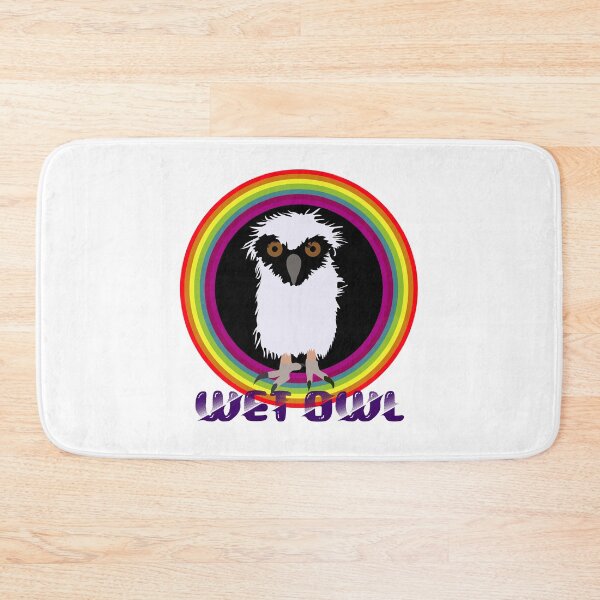 Item preview, Wet Owl Meme Rainbow Sticker Design designed and sold by Raju-Creative.