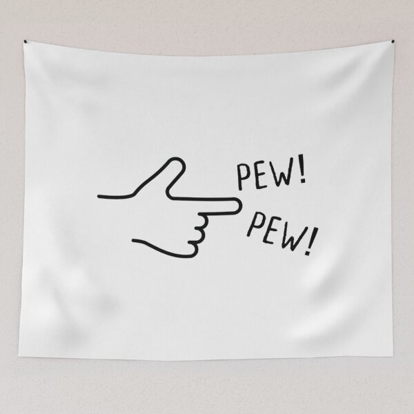 Item preview, finger gun pew pew designed and sold by QuyetGaugau.