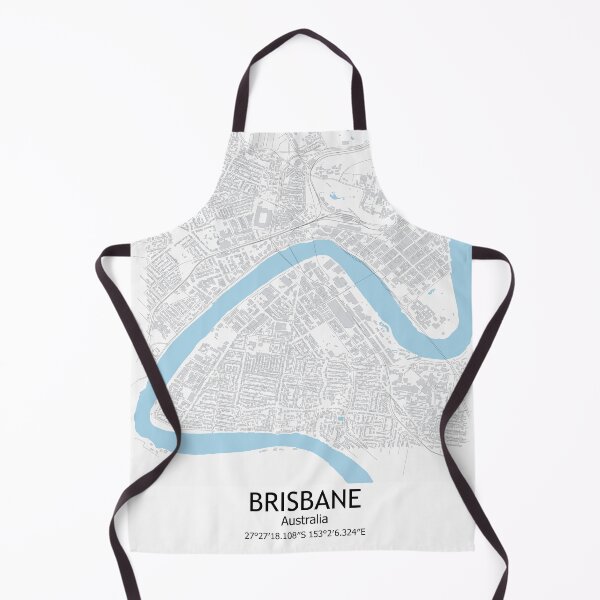 Item preview, Brisbane Capital City Queensland Australia Map Brisbane Australia Town City Map designed and sold by SirajDecors.