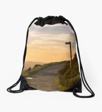 Bend in the path LS Drawstring Bag