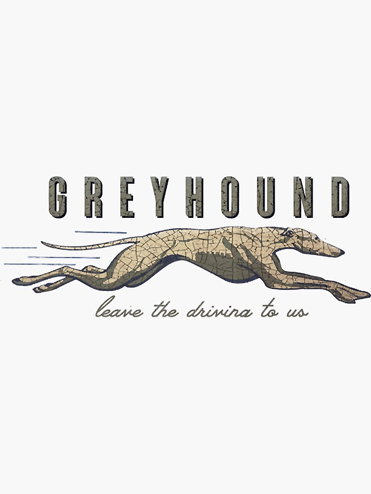 "Greyhound Bus Lines vintage Glory T" Sticker for Sale by