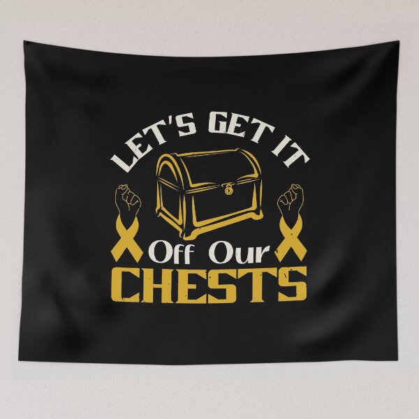 Item preview, Let's get it off our chests Cancer support designed and sold by GeneTonia0307.