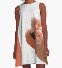 Flamingo 09 A-Linien Kleid