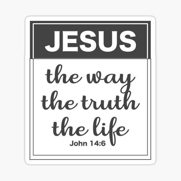 Item preview, Christian Bible Verse - Jesus, the Way, the Truth, the Life - John 14 verse 6 designed and sold by simplydesignart.