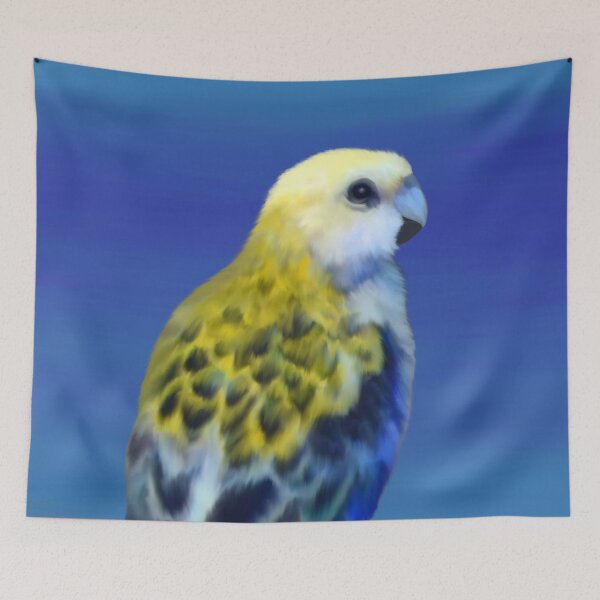 Item preview, Pale headed Rosella Colour on Blue Watercolour designed and sold by Digitaldingo.