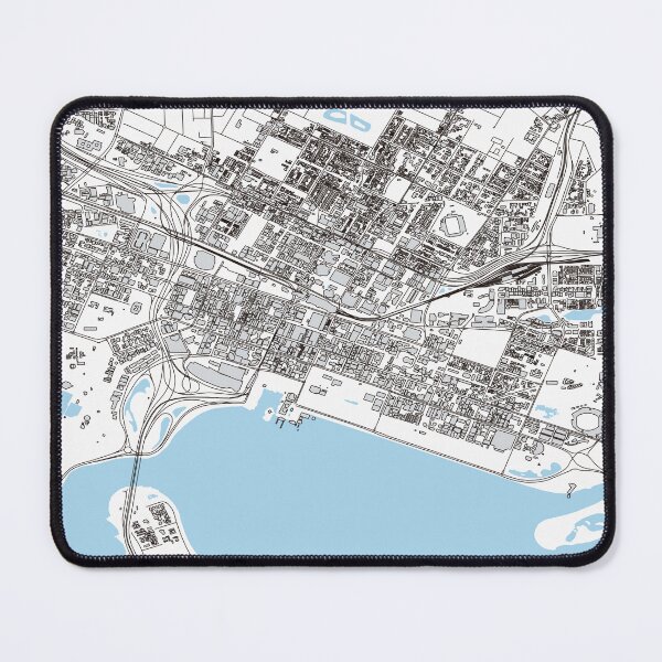 Item preview, Perth Capital City Western Australia Map, Australian Minimalist Home Decor, Perth Boorloo Map designed and sold by SirajDecors.