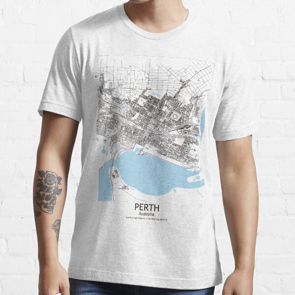 "Perth Capital City Western Australia Map, Australian Minimalist Home