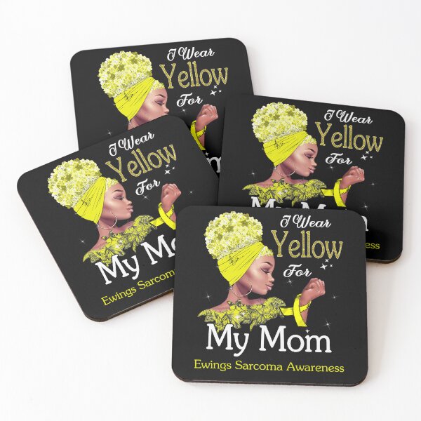 Item preview, Ewings Sarcoma Awareness Black Girl I Wear Yellow For My Mom designed and sold by tenjun16.