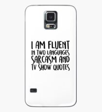 Fließende Sarkasmus- und TV-Show-Zitate Hülle & Klebefolie für Samsung Galaxy
