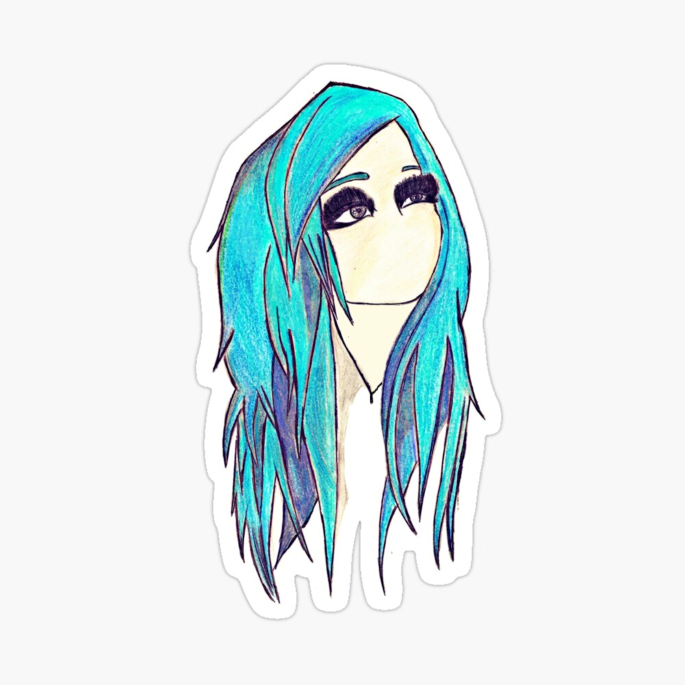 Blue Hair Emo Girl Blue Hair Emo Girl