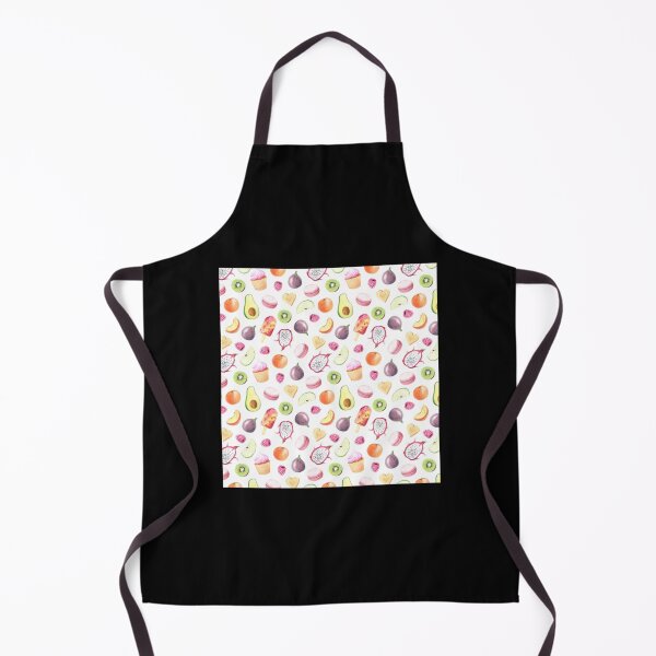 Item preview, Avocado, Macaron, Ice Cream and Fig Watercolor pattern Chiffon Top     designed and sold by Lukassfr1.