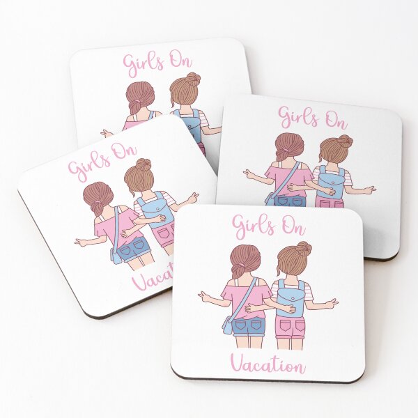 Item preview, Cute Girls On Vacation Best Friends designed and sold by rustydoodle.