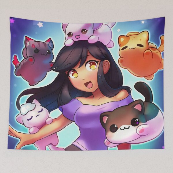 Aperçu de l'œuvre aphmau avec le chat créée et vendue par zevandorma.