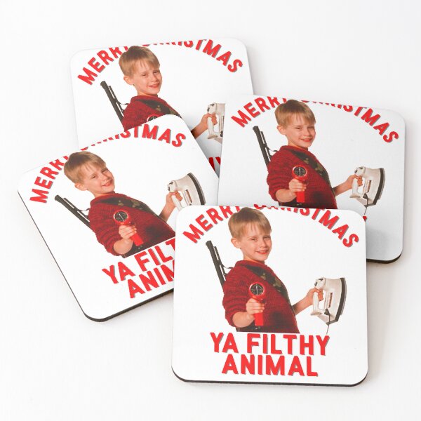 Item preview, Merry Christmas Ya Filthy Animal  designed and sold by nearlyhollan.