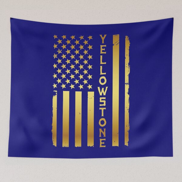 Item preview, Yellowstone Vintage American Flag designed and sold by OmroreNoe.