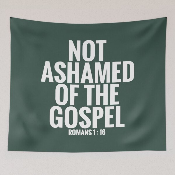 Item preview, Not Ashamed Gospel Jesus Christ Bible faith cross designed and sold by ShiniKabuto.