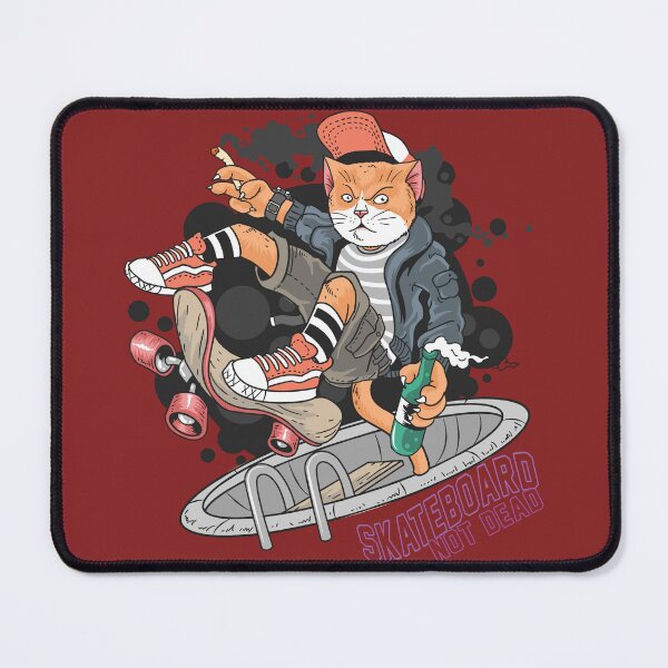 Item preview, Japanese Cat skate boarding, Skater designed and sold by Marvs29.